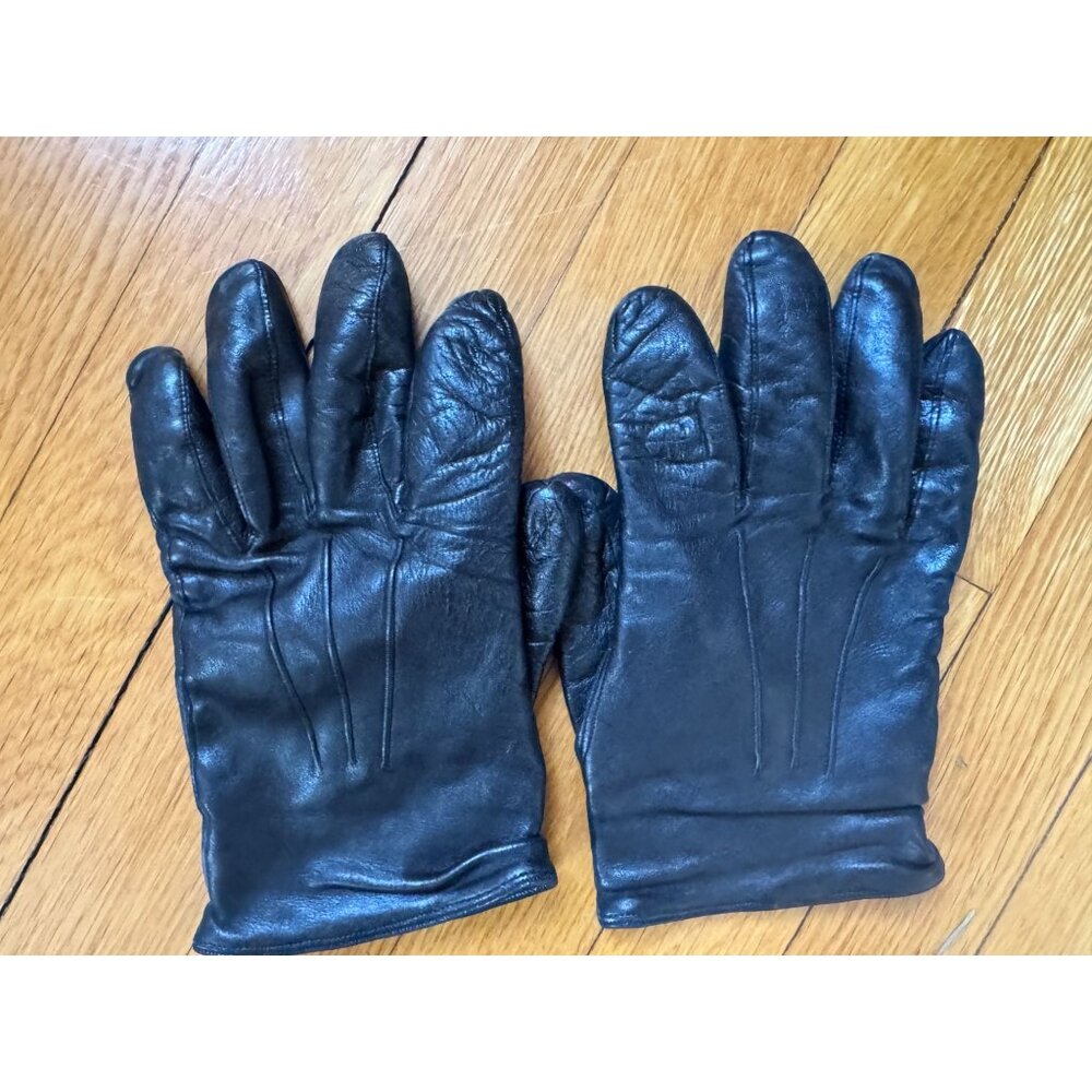 Ladies Italy Sermoneta Gloves 100% Leather Cashmere Lined Gloves Size 8.5